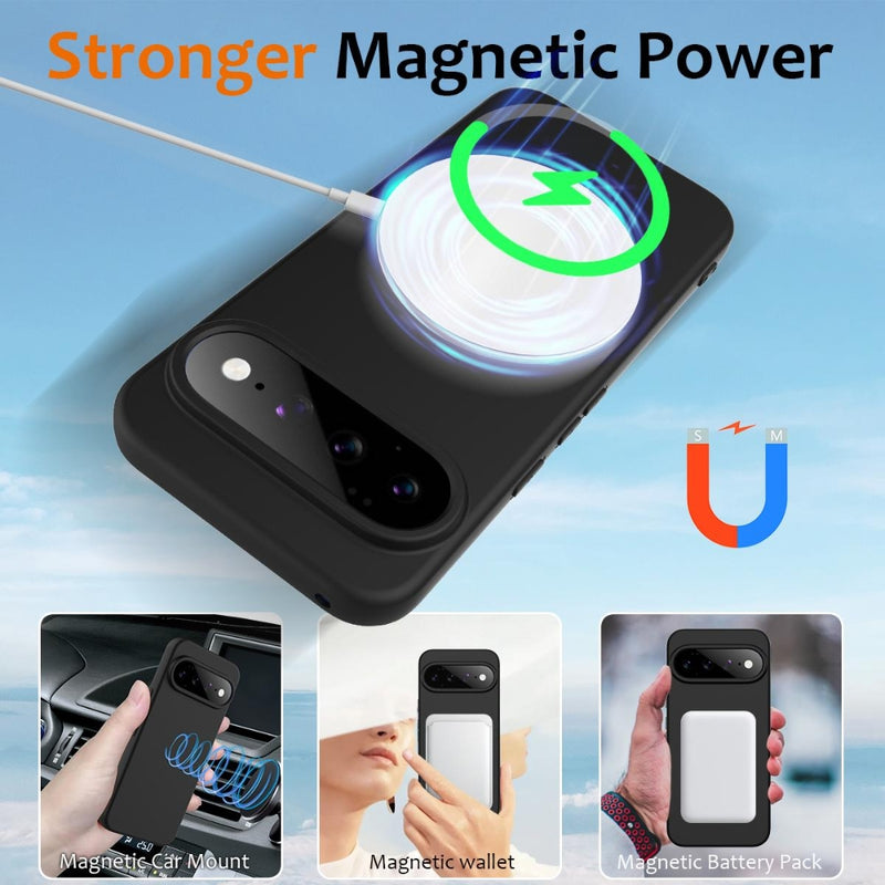 Cargue la imagen en el visor de la galería, Google Pixel 11 - Shockproof Silicone Magsafe Phone Case
