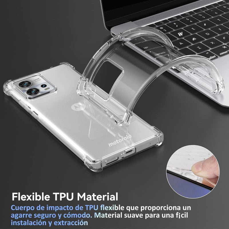Chargez l&#39;image dans la visionneuse de la galerie, Motorola Moto Edge 30 Fusion/Moto S30 Pro - AirPillow Cushion Transparent Soft Clear TPU Four Corners Protective Case - Polar Tech Australia
