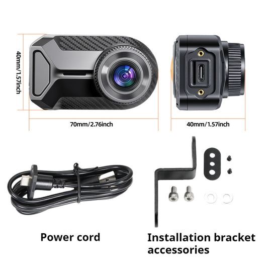 2K 130° Wide-Angle WiFi Waterproof Motorcycle Recording Dash Cam
