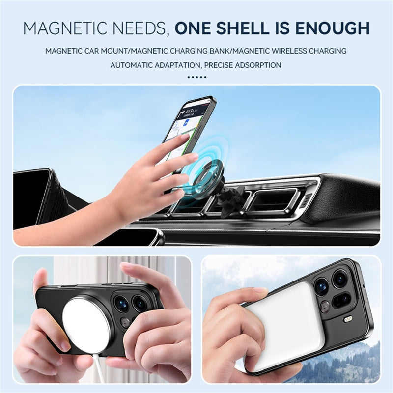 Load image into Gallery viewer, OPPO Find X9 Pro - MagSafe-Compatible Skin-Feel Matte PC+TPU Phone Case with Hidden Kickstand
