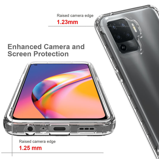 OPPO A94 4G (CPH2203) - Transparent TPU + PC Anti-Drop Phone Case - Polar Tech Australia