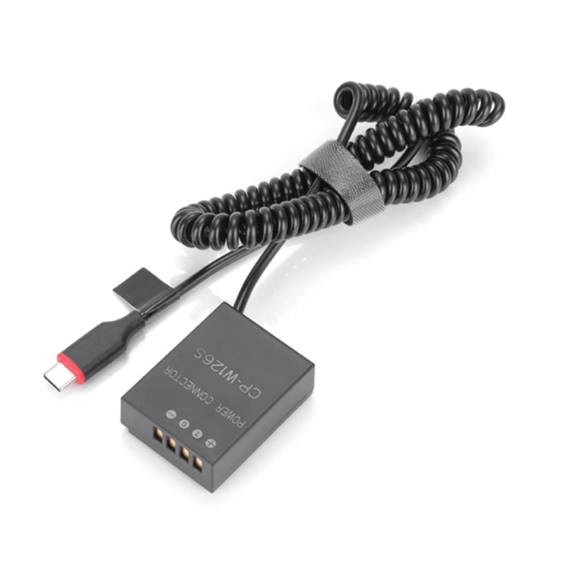 Cargue la imagen en el visor de la galería, [NP-W126][Type-C] Fujifilm X-A2 A3 X-E2s X-Pro2 T20 T10 X-T30 X-T1 T2 X-T3 E3 - Cameras Spring Cable Dummy Battery - Polar Tech Australia
