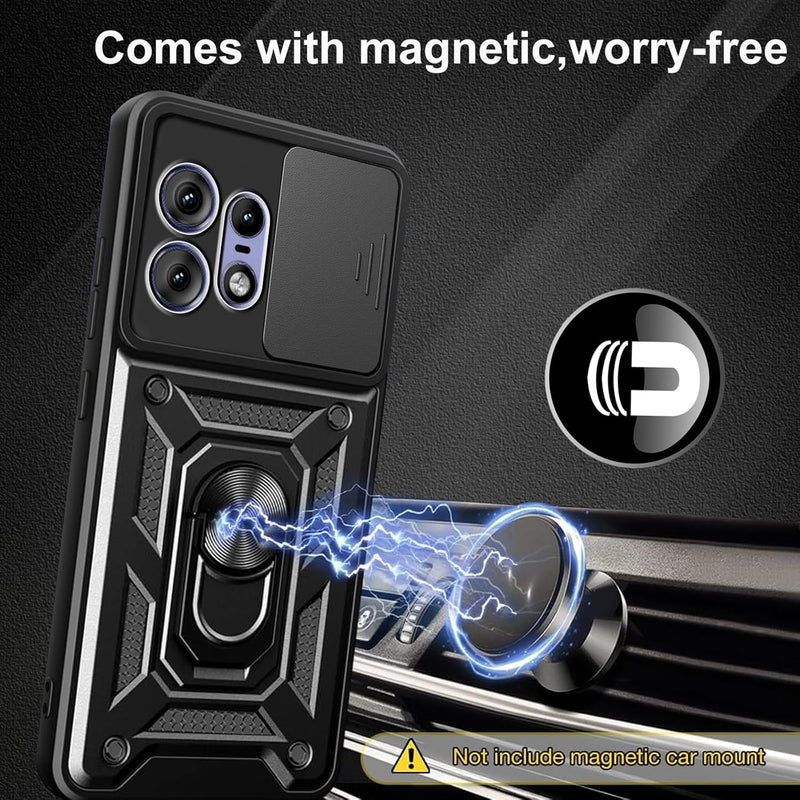 Cargue la imagen en el visor de la galería, [Built-in 360-degree rotatable ring bracket][Camera Cover] Motorola Moto Edge 50 Pro - Shield Shockproof Rugged Heavy Duty Case - Polar Tech Australia
