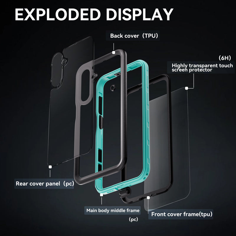 Load image into Gallery viewer, [A Series] Samsung Galaxy A16 4G / 5G (SM-A165 / SM-A166) Series - Redpepper IP68 Waterproof Heavy Duty Tough Armor Case - Polar Tech Australia
