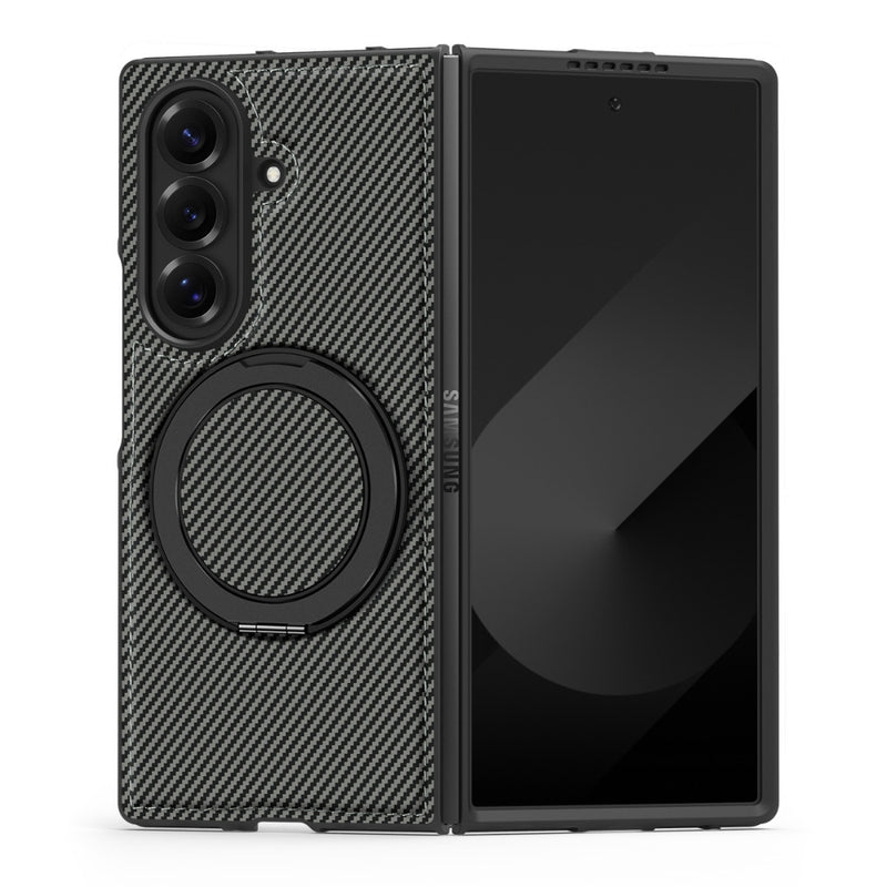 Load image into Gallery viewer, Samsung Galaxy Z Fold8 Ultra 5G - Aramid Fiber Magnetic Phone Case with 360° Rotating Stand
