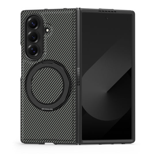Samsung Galaxy Z Fold8 Ultra 5G - Aramid Fiber Magnetic Phone Case with 360° Rotating Stand