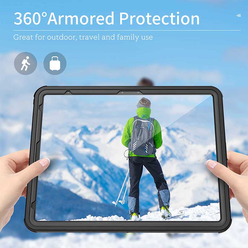 Chargez l&#39;image dans la visionneuse de la galerie, Apple iPad Air 13-inch M2 (2024) &amp; M3 (2025) - Shellbox Waterproof Heavy Duty Lifeproof Style Case - Polar Tech Australia
