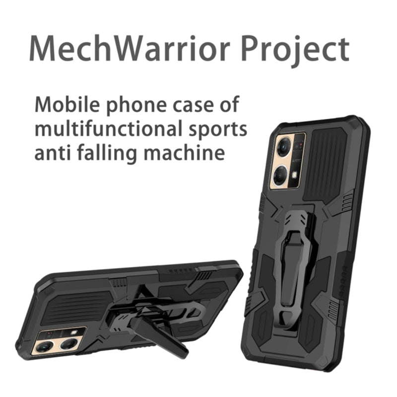 Cargue la imagen en el visor de la galería, OPPO Reno7 4G (CPH2363) - Heavy Duty Dual Layer Armor Defender Silicone Kickstand Case - Polar Tech Australia
