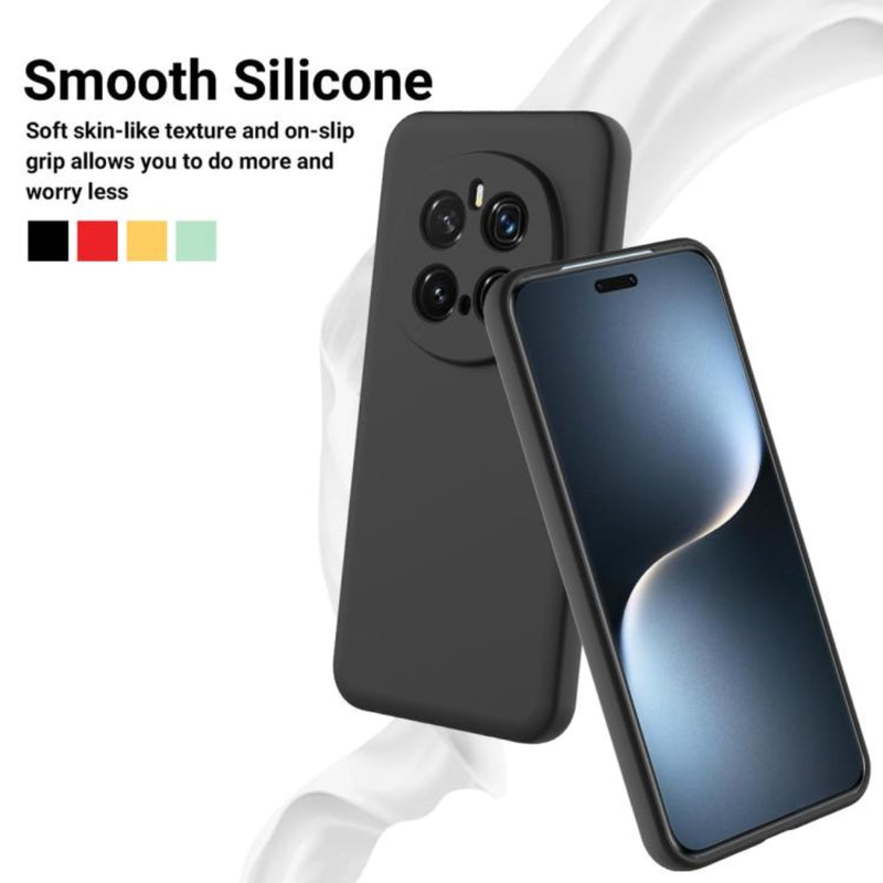 Cargue la imagen en el visor de la galería, Honor Magic7 (PTP-AN00) - Solid Color Liquid Silicone Dropproof Full Coverage Phone Case
