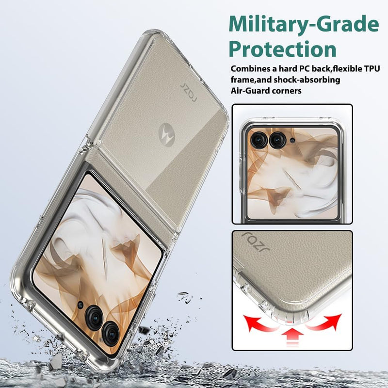 Chargez l&#39;image dans la visionneuse de la galerie, Motorola Moto Razr 2024 - AirPillow Cushion Transparent Soft Clear TPU Case - Polar Tech Australia
