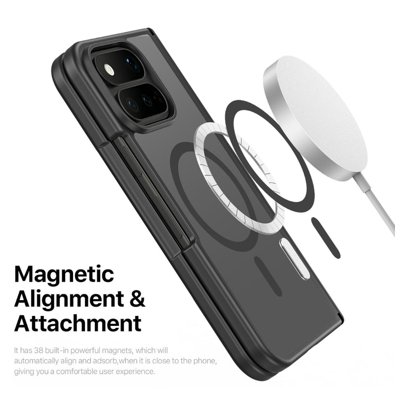 Chargez l'image dans la visionneuse de la galerie, Google Pixel 11 Pro Fold - Skin Friendly Matte Transparent Magnetic Phone Case
