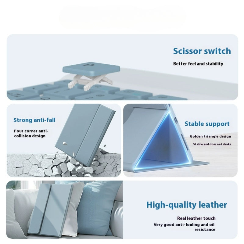 Load image into Gallery viewer, [With backlight] OPPO Pad 2 (OPD2201, X22N2) - Detachable Full Covered Bluetooth Keyboard Case - Polar Tech Australia
