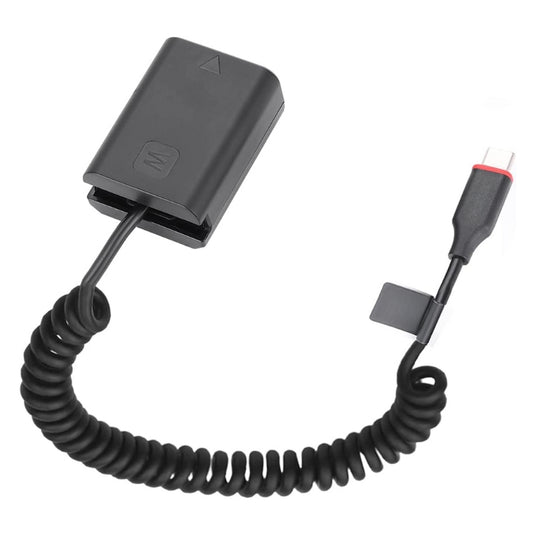 [NP-FW50][Type-C] Sony A7 / A7M2 / A7R2 / A7S2 / A6000 / A6300 /A6500 / A5000 / A5100 - Cameras Spring Cable Dummy Battery - Polar Tech Australia
