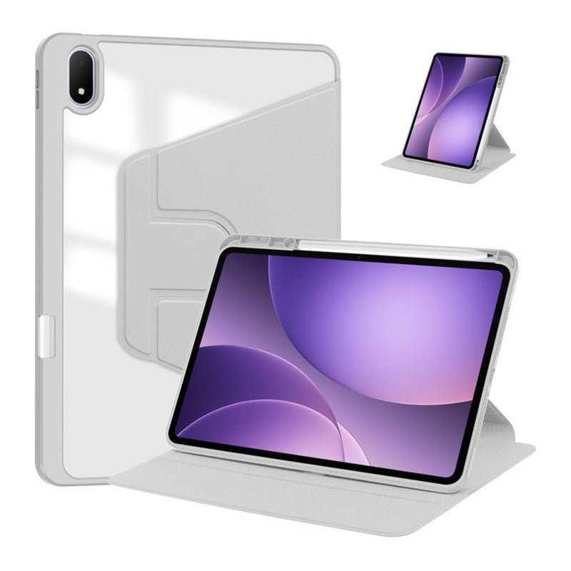Cargue la imagen en el visor de la galería, [With Pen Slot] OPPO Pad 5 - Acrylic Transparent Rotating Stand Protective Case - Polar Tech Australia

