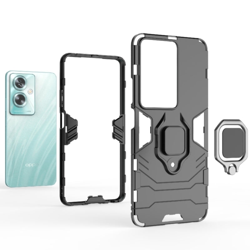 Cargue la imagen en el visor de la galería, OPPO A79 5G (CPH2557, CPH2553) - Heavy Duty Armor Case With Ring Holder Stand - Polar Tech Australia
