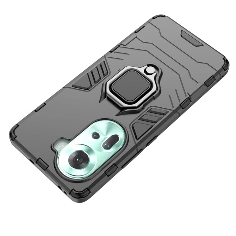 Chargez l&#39;image dans la visionneuse de la galerie, OPPO Reno11 5G (CPH2599) - Heavy Duty Armor Case With Ring Holder Stand - Polar Tech Australia
