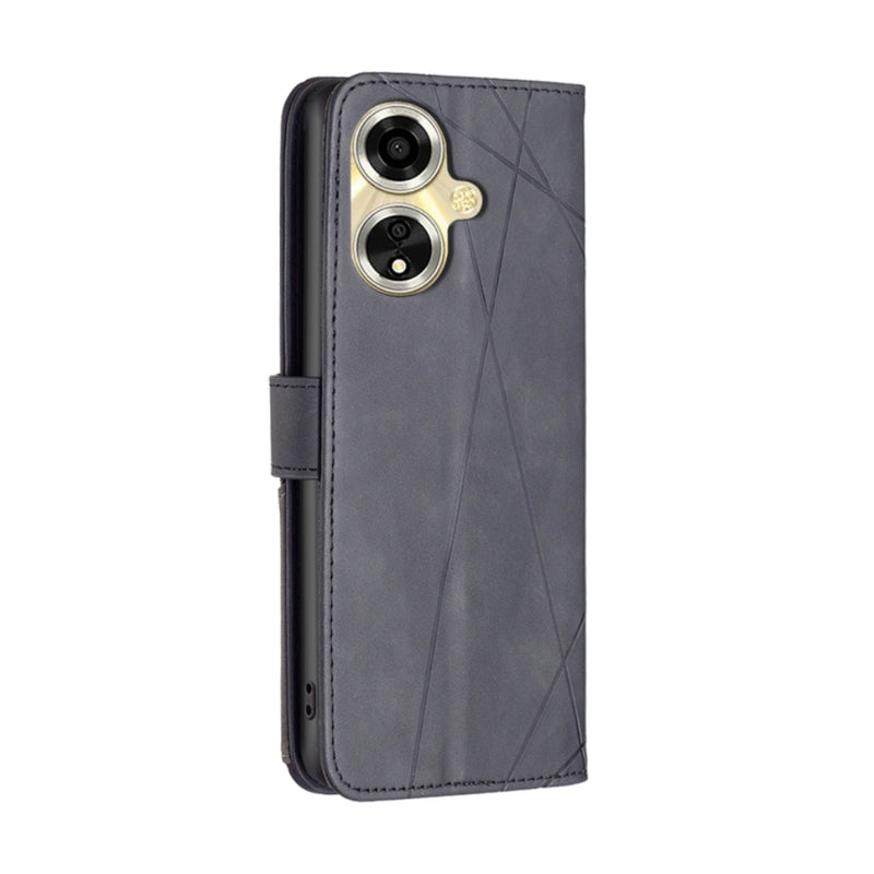 Cargue la imagen en el visor de la galería, OPPO A59 5G (CPH2617) - Magnetic Buckle Rhombus Texture Leather Phone Case - Polar Tech Australia
