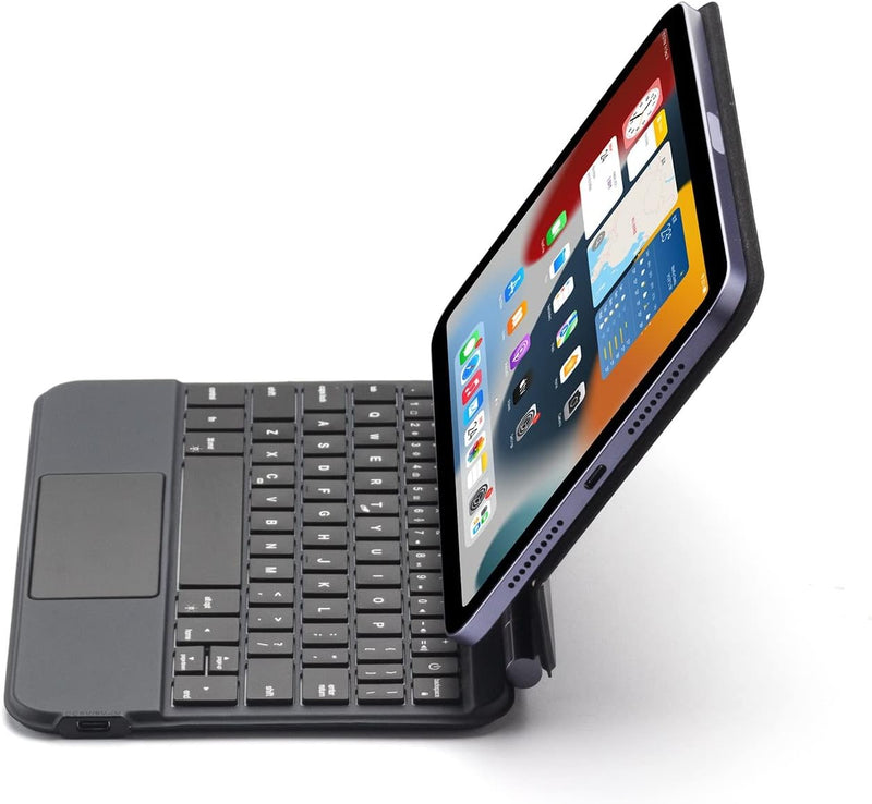 Chargez l&#39;image dans la visionneuse de la galerie, Apple iPad Mini 8.3&#39;&#39; 6/7th Gen (2021/2024) - Easy-Set Floating Cantilever Stand Precision Multi-Touch Trackpad Smart Wireless Keyboard Case With Backlit Keys
