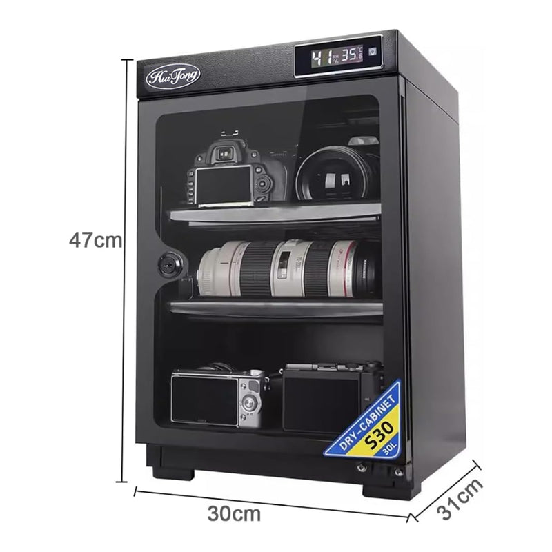 Cargue la imagen en el visor de la galería, 32L Camera Dehumidifying Dry Cabinet, Electronic Moisture Proof Storage Cabinet for DSLR Camera Lens, Photography Equipment, Digital Devices, Silent Energy Saving Dry Box
