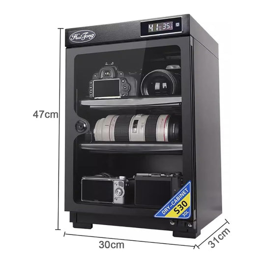 32L Camera Dehumidifying Dry Cabinet, Electronic Moisture Proof Storage Cabinet for DSLR Camera Lens, Photography Equipment, Digital Devices, Silent Energy Saving Dry Box