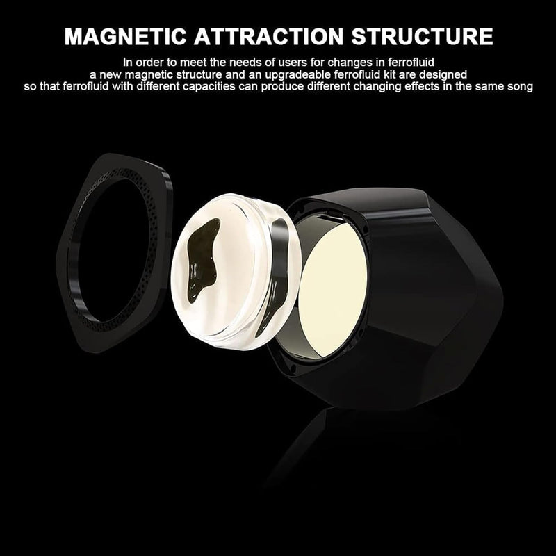 Cargue la imagen en el visor de la galería, Magnetic Fluid Speaker, Dancing Ferrofluid Music Rhythm Lamp, 360° Surround Sound Touch Wireless Bluetooth Speaker, Shocked Bass Subwoofer Living Room Desktop
