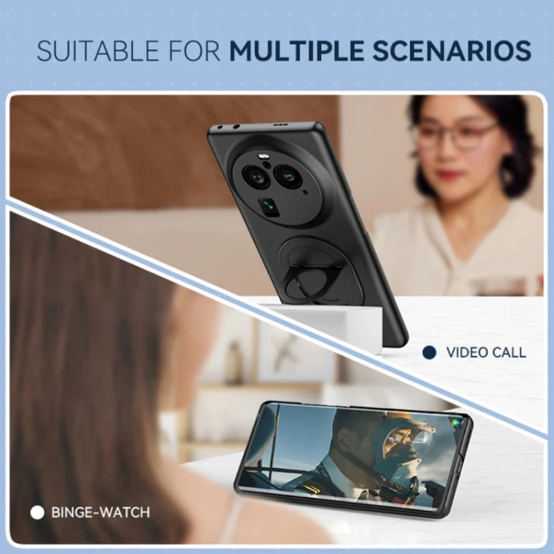 Cargue la imagen en el visor de la galería, [Magsafe Compatible] OPPO Find X6/Pro - Hidden Fold Holder Magnetic Full Coverage Shockproof Phone Case - Polar Tech Australia
