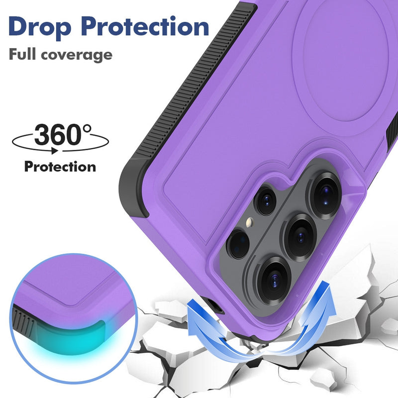 Cargue la imagen en el visor de la galería, Samsung Galaxy S26 / S26 Plus / S26 Ultra - PC + TPU 2-in-1 Magnetic Shockproof Protective Case
