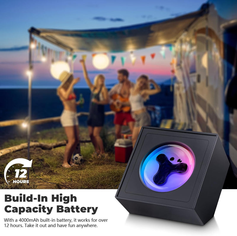 Chargez l&#39;image dans la visionneuse de la galerie, Ferrofluid Music Visualizer, Dancing Sound Sensitive，Ferrofluid Speaker Music Mate, Decorative RGB Light Ferrofluid Display Desk Toy for Table, Bedroom, Office, Study, Science Gift
