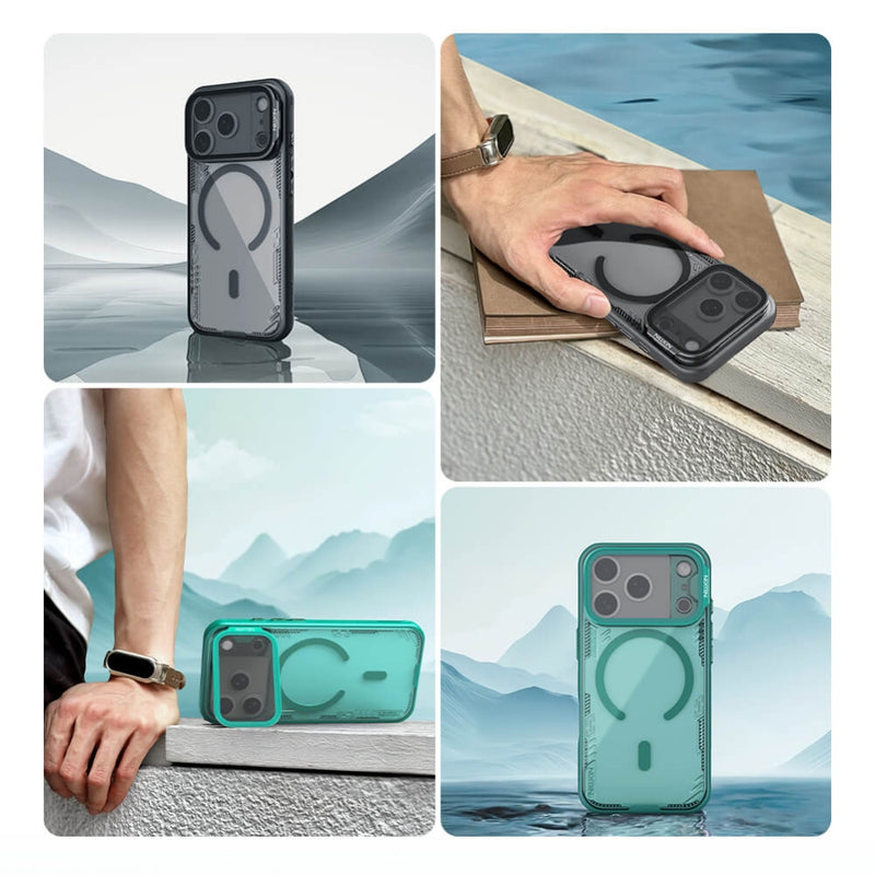 Chargez l'image dans la visionneuse de la galerie, Apple iPhone 18 Pro Max - Nillkin Iceblade Prop Frame version Magnetic Camera protective cover case
