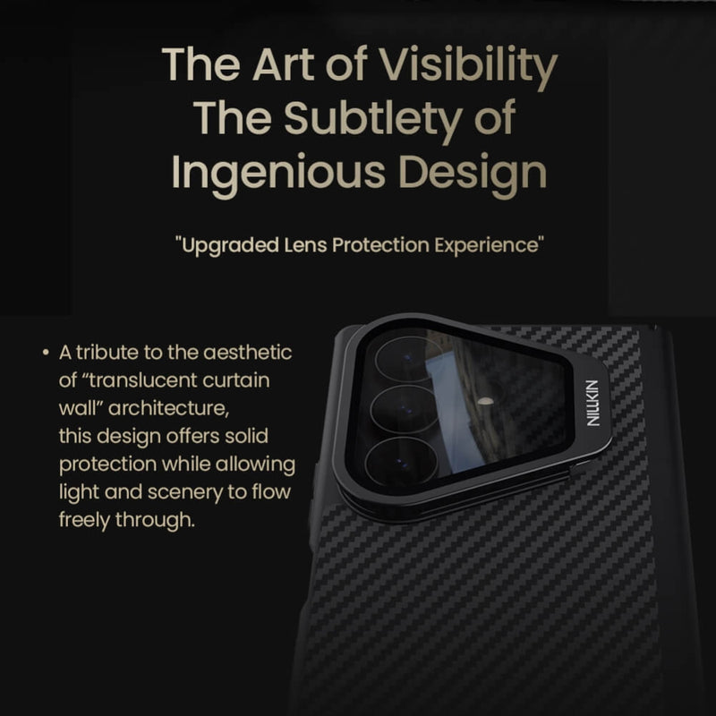 Chargez l'image dans la visionneuse de la galerie, Samsung Galaxy Z Fold8 Ultra 5G - Nillkin CarboProp Magnetic Black Mirror Cover version Aramid fiber Armor Case
