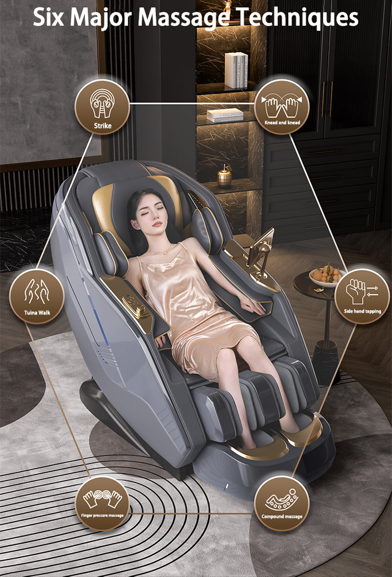 Load image into Gallery viewer, [M5 Max][Voice Control][AI Version] Luxury iMassage 9D Full-body Multi-function Zero-Gravity Bluetooth Speaker Massage Chair
