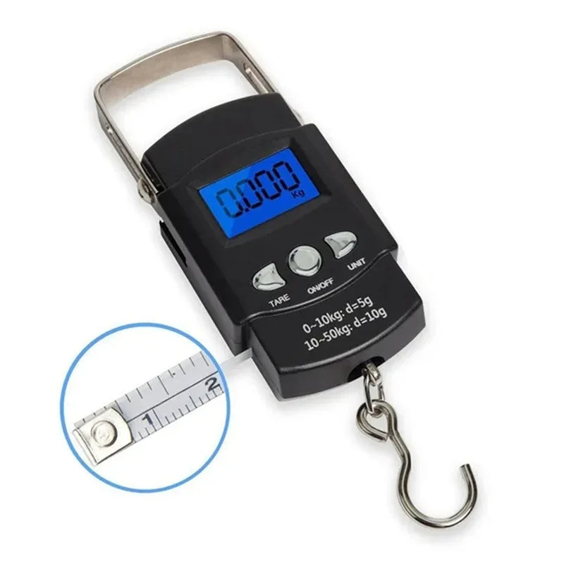 Chargez l'image dans la visionneuse de la galerie, 50kg/10g Oauee Mini Scale Electronic For Fishing Luggage Travel Weighting Steelyard Portable Digital Kitchen Scales
