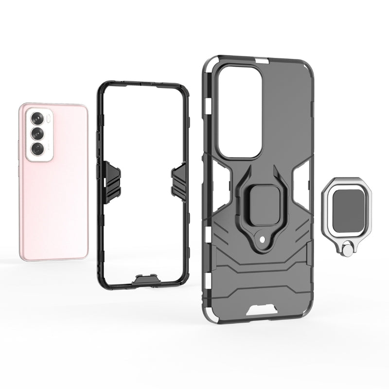 Cargue la imagen en el visor de la galería, OPPO Reno12 Pro 5G (CPH2629) - Heavy Duty Armor Case With Ring Holder Stand - Polar Tech Australia
