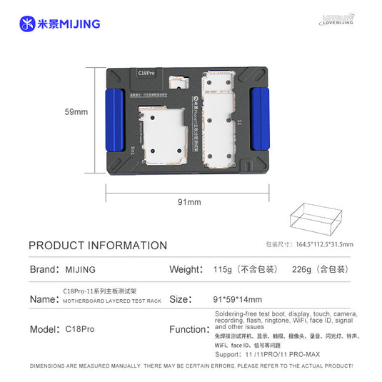 [C18 Pro] MIJING Main Board Layered Test Rack (11 series) - Polar Tech Australia
