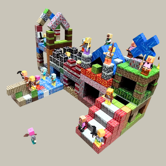 [400pcs] Minecraft Magnetic Building Blocks – 400pcs Random Mini Magnet Bricks Creative Educational Toy for Kids