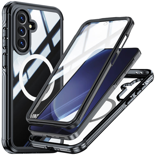 [Magsafe Compatible] Samsung Galaxy A36 & A37 & A56 - 9H Glass Three-proof Full Cover Heavy Duty Series Case - Polar Tech Australia