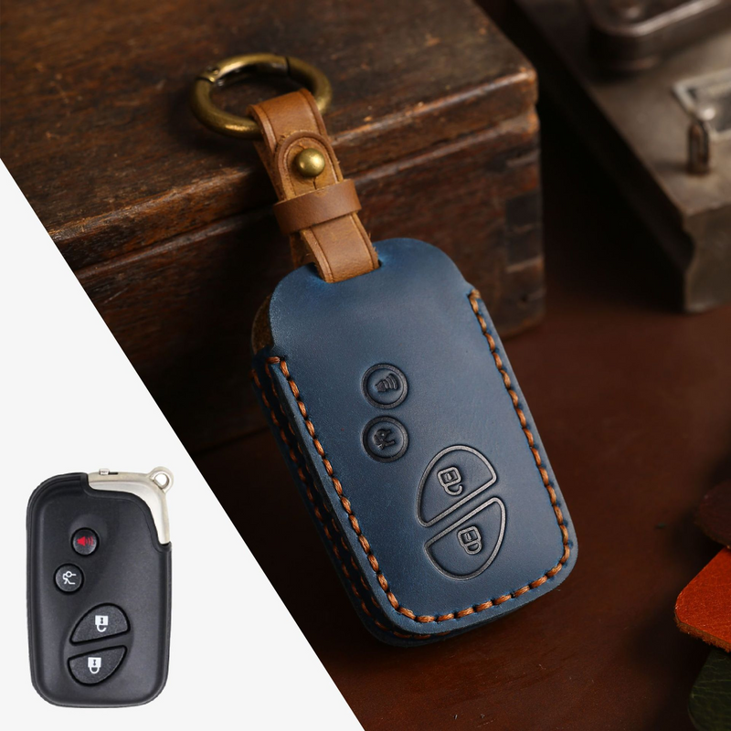 Cargue la imagen en el visor de la galería, Lexus Handcrafted Genuine Leather Car Key Fob Case Cover For RX270, ES240, LX570
