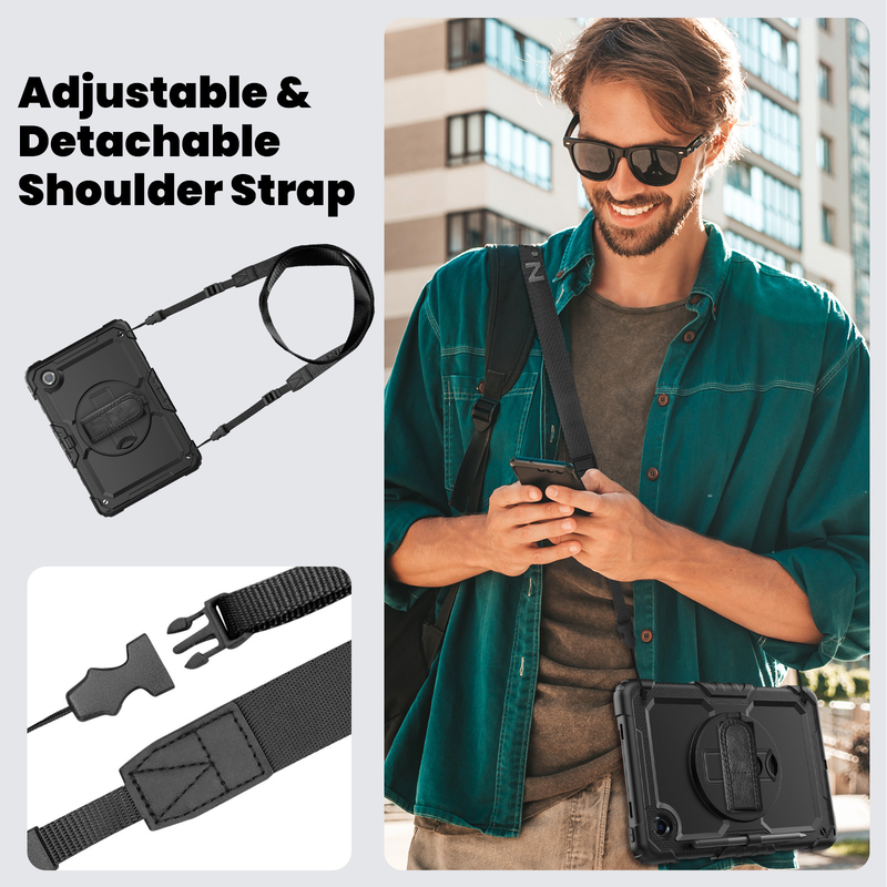 Load image into Gallery viewer, [Built-in 360° Rotating Hand Strap &amp; Stand] Lenovo Idea Tab 11” 2025 (TB336FU/TB336ZU) Shockproof With Screen Protector Pencil Holder Heavy Duty Series Case - i-Station Mobile Phone &amp; Electronic Device Repair and Accessories
