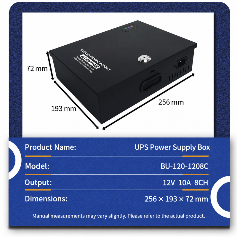 Cargue la imagen en el visor de la galería, [Without Battery] Universal 4/8/16 Channel 12V Mini UPS Battery Backup Power Supply For 12V WIFI Router, Modem, Security Camera CCTV &amp; Alarm &amp; Attendance Machine LED Light

