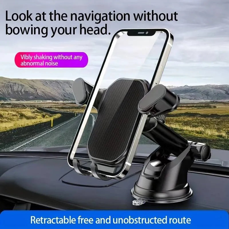 Cargue la imagen en el visor de la galería, [RT-666] Universal Dashboard &amp; Windscreen Mobile Phone Telescopic Gravity Auto-Lock Holder
