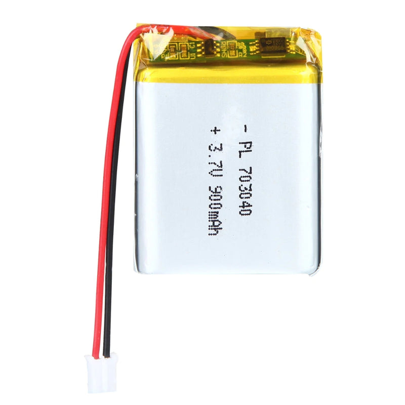 Cargue la imagen en el visor de la galería, [PH2.0-JST Connector][703040] Universal 900mAh 3.7V Rechargeable Li-Ion Lithium Polymer Battery - Polar Tech Australia
