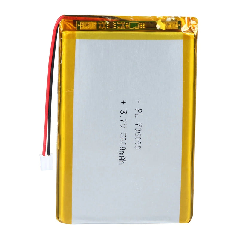 Cargue la imagen en el visor de la galería, [PH2.0-JST Connector][706090] Universal 5000mAh 3.7V Rechargeable Li-Ion Lithium Polymer Battery - Polar Tech Australia
