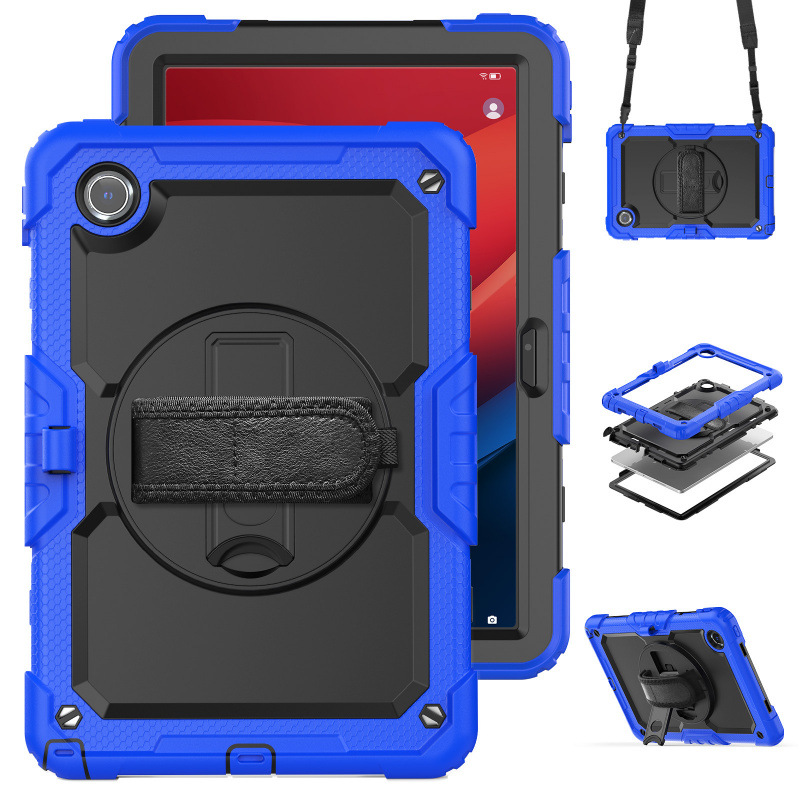 Load image into Gallery viewer, [Built-in 360° Rotating Hand Strap &amp; Stand] Lenovo Idea Tab 11” 2025 (TB336FU/TB336ZU) Shockproof With Screen Protector Pencil Holder Heavy Duty Series Case - i-Station Mobile Phone &amp; Electronic Device Repair and Accessories
