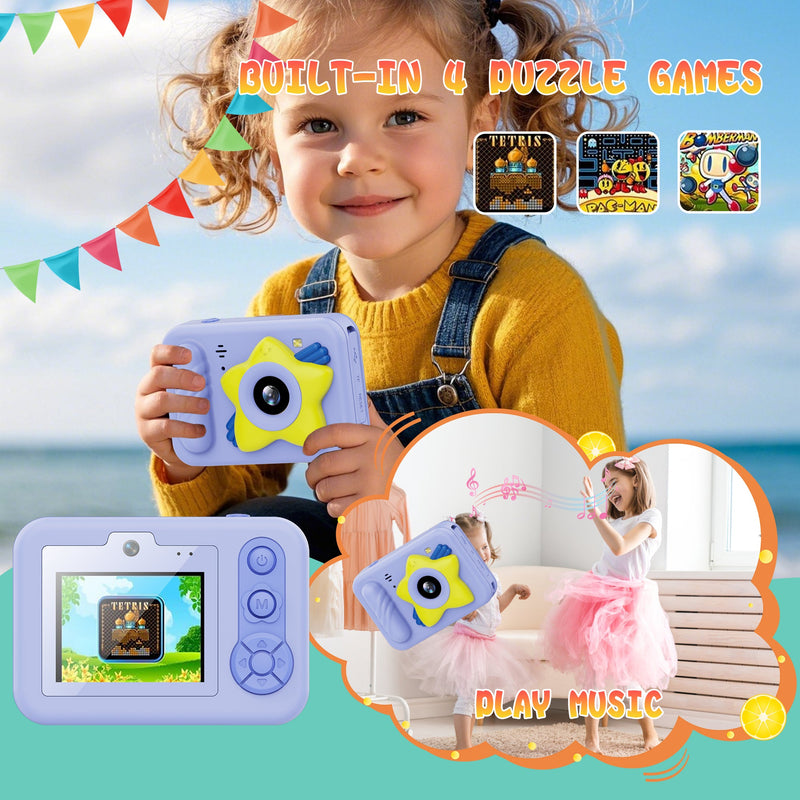 Cargue la imagen en el visor de la galería, [Depth 1.5M Max] High-Definition IP68 Waterproof Kids Camera With Triangular Stand &amp; Safety Strap - Polar Tech Australia

