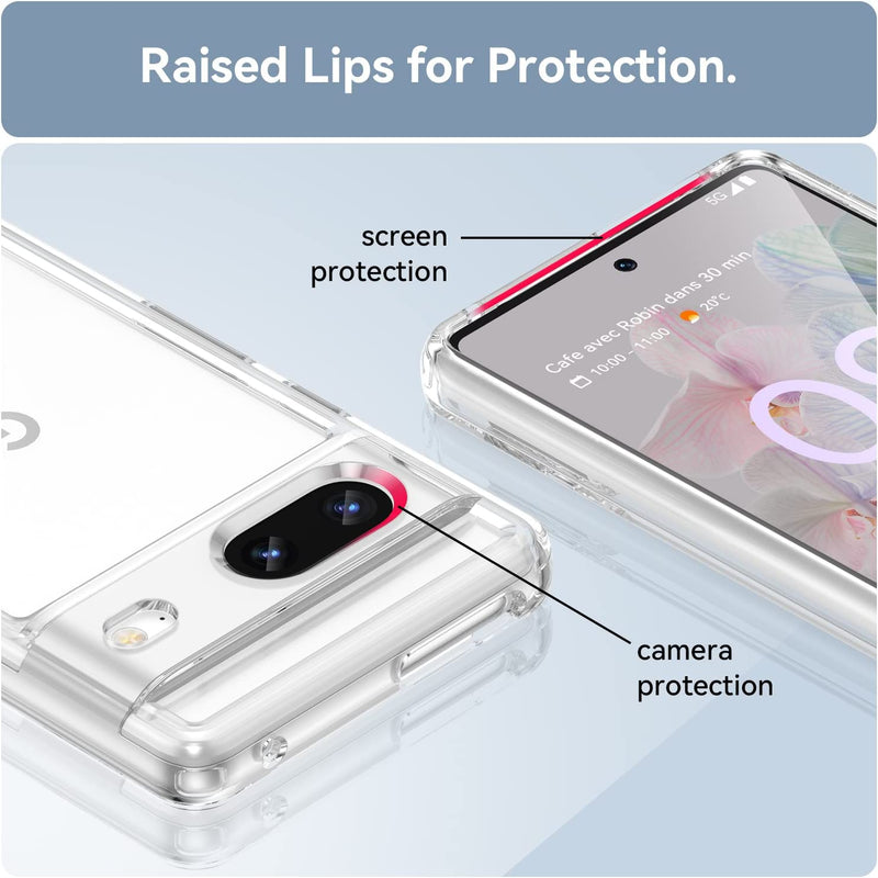 Load image into Gallery viewer, Google Pixel 7A - AirPillow Cushion Clear Transparent Back Cover Case - Polar Tech Australia
