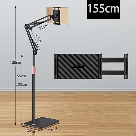 Chargez l&#39;image dans la visionneuse de la galerie, [PT-X52] Universal Flexible Adjustable Floor Mobile Phone Tablet Holder Stand
