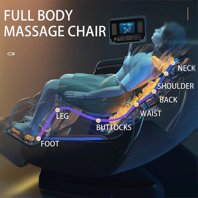 Cargue la imagen en el visor de la galería, [M5 Pro][Voice Control][AI Version] Luxury iMassage 9D Full-body Multi-function Zero-Gravity Massage Chair - Polar Tech Australia
