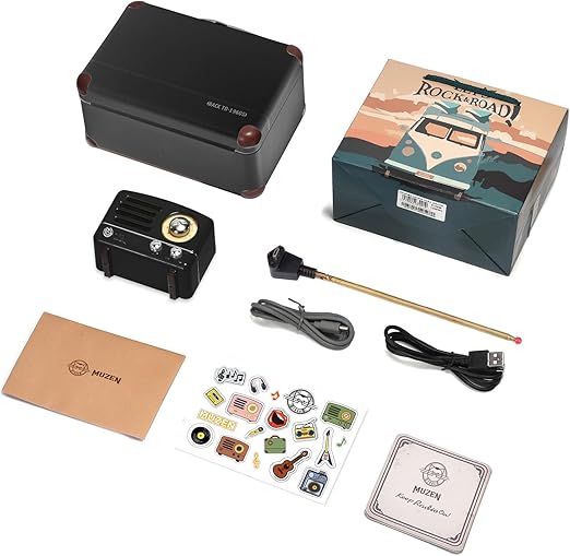 Load image into Gallery viewer, Muzen OTR Metal Portable Bluetooth Speaker / FM Radio - Black - Polar Tech Australia
