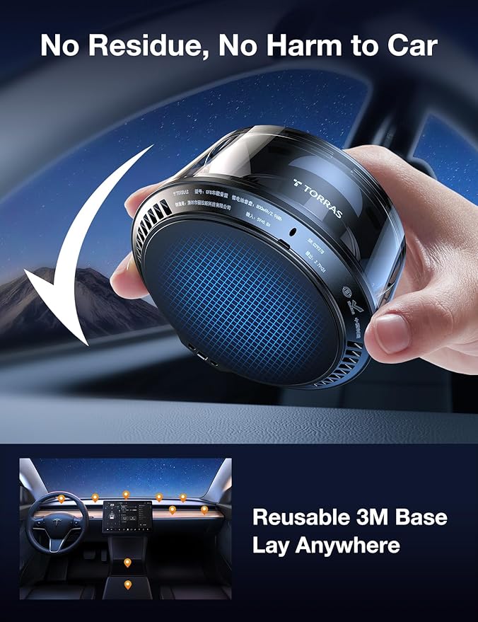 Cargue la imagen en el visor de la galería, [Solar Powered][RGB Light][App Control] Torras Car Perfume Air Freshener Diffuser Landscape View 2025 Version - Polar Tech Australia
