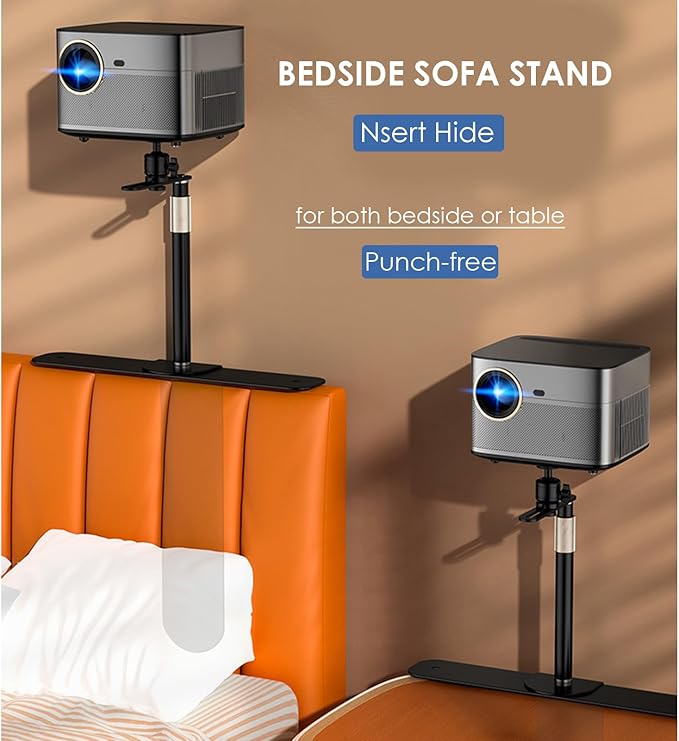 Load image into Gallery viewer, Universal Bed Sofa Backside Aluminum Projector Bed Sofa Holder (Single Screw Mounting Type) - Polar Tech Australia

